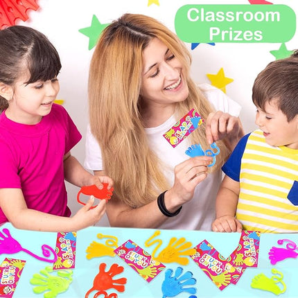 Large Sticky Hands & Feet Party Favors Supplies for Toddlers (20 PCS), Pinata Valentines Day Goodie Bag Stuffers Fillers for Kids,School Student Treats Treasure Box Prizes Toy Gifts for Boys Girls