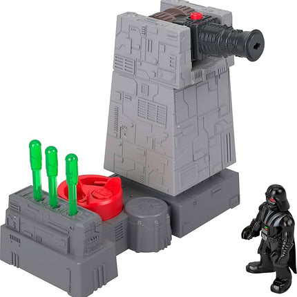Fisher-Price Imaginext Star Wars Toys Death Star Turret Cannon with Darth Vader Metal Character Key for Kids Ages 3+ Years