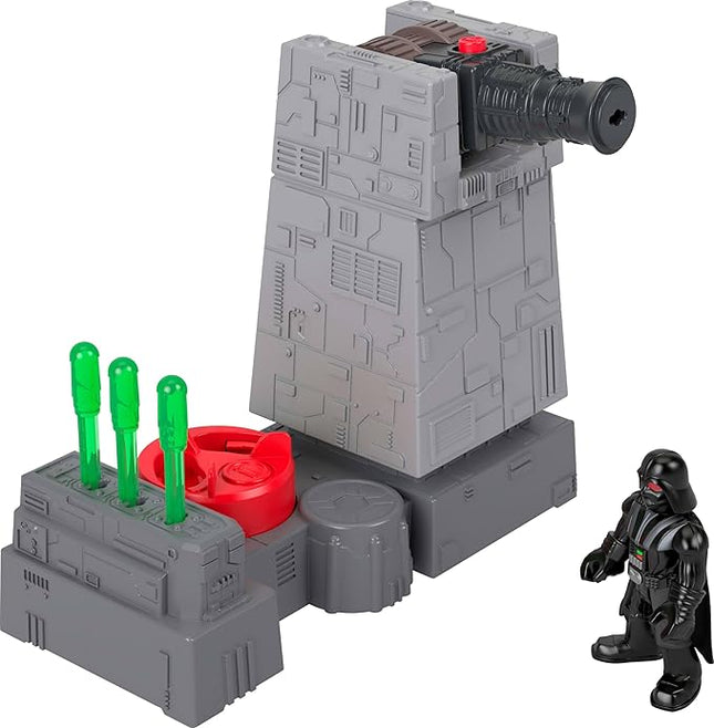 Fisher-Price Imaginext Star Wars Toys Death Star Turret Cannon with Darth Vader Metal Character Key for Kids Ages 3+ Years