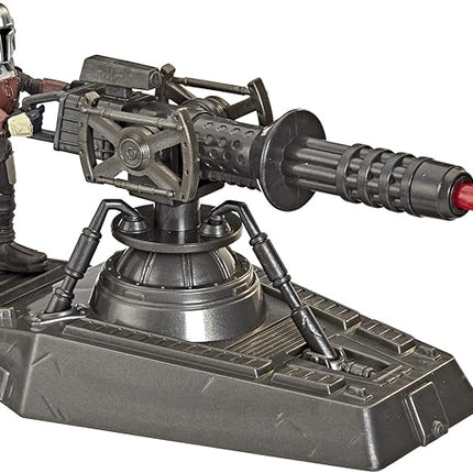 STAR WARS Mission Fleet Expedition Class Hover E-Web Cannon Mandalorian 2.5-Inch-Scale Figure and Vehicle Accessory, Toys for Kids Ages 4 and Up