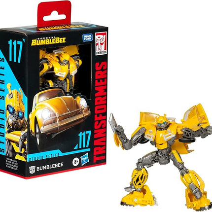Transformers Toys Studio Series Deluxe Class Bumblebee 117 Bumblebee 4.5-inch Converting Action Figure, 8+