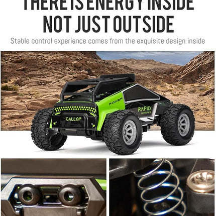 RC Off-Road Vehicle Model, 1/32 Scale 4WD Mini Electric 2.4G Remote Control High Speed Drift Off-Road, Mini Racing Drift Car for Adults