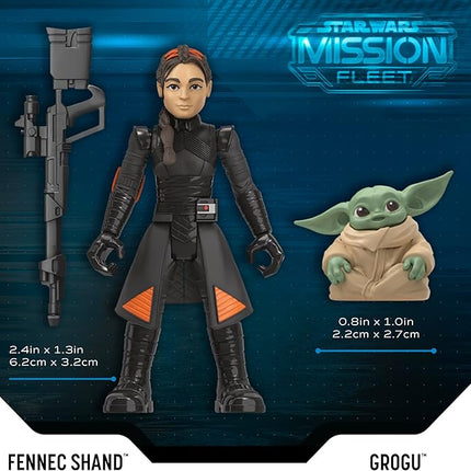 STAR WARS Mission Fleet, 2.5-Inch Scale Mandalorian Action Figure Set with 6 Figures & 8 Accessories, Toys for 4 Year Old Boys & Girls (Amazon Exclusive)