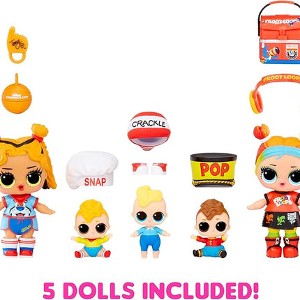 L.O.L. Surprise! Loves Mini Sweets S3 Deluxe- Kellogg's with 4 Dolls, Accessories, Limited Edition Dolls, Candy and Cereal Theme, Kellogg’s Theme, Collectible Dolls- Great Gift for Girls Age 4+