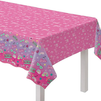 Amscan Barbie Dream Together Plastic Table Cover - 54" x 96" | Multicolor | 1 Pc.