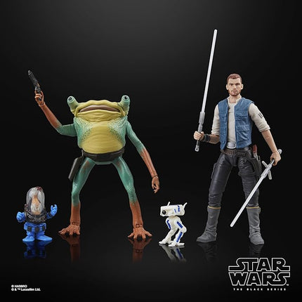 STAR WARS The Black Series Cal Kestis, BD-1, Turgle & Skoova Stev, Jedi: Survivor Gaming Greats Collectible 6 Inch Action Figure Multipack (Amazon Exclusive)