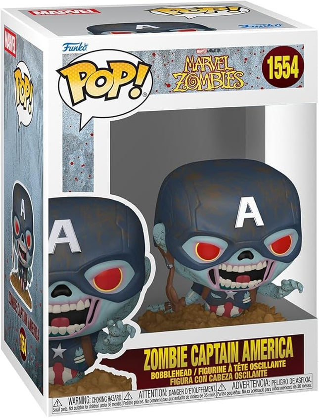Funko Pop! Marvel: Marvel Zombies - Zombie Captain America - Collectable Vinyl Figure - Gift Idea - Official Merchandise - Toys for Kids & Adults - Comic Books Fans - Model Figure for Collectors