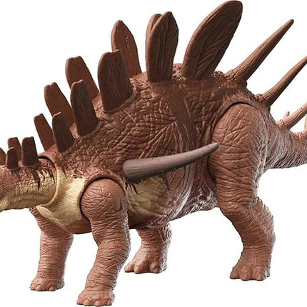 Jurassic World Camp Cretaceous Roar Attack Kentrosaurus Dinosaur Action Figure, Toy Gift with Strike Feature and Sounds