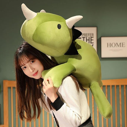 SQEQE Weighted Dinosaur Plush, Weighted Dinosaur Stuffed Animal, Dino Plushies Pillow Toy Gift for Kids Adults 13.8 Inch, 1.6 Lbs