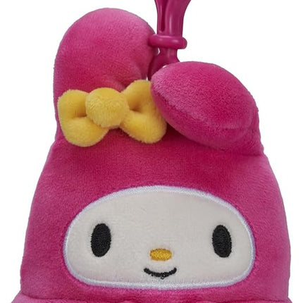 Squishmallows Original Sanrio 3.5-Inch Cinnamoroll, Hello Kitty, Kuromi, + My Melody 4-Pack – Official Jazwares Plush (Clips)