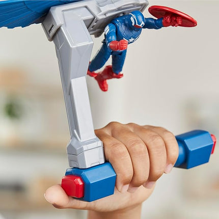 Marvel Epic Hero Series Captain America: Brave New World Flight Control Action Figure with Accessory, Super Hero Toys for Kids Ages 4+