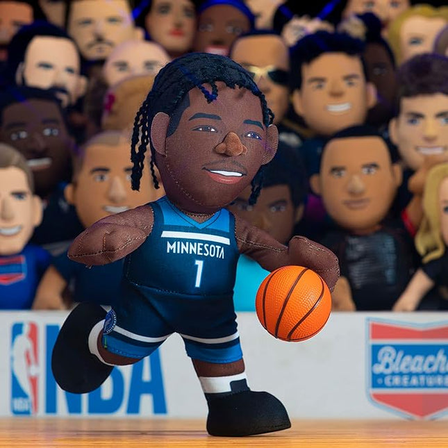 Bleacher Creatures Minnesota Timberwolves Anthony Edwards 10" Plush Figure - A Superstar for Play Or Display