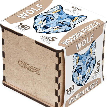 Wolf S Wooden Puzzle - a Captivating 140-piece Challenge for Puzzle Eenthusiasts and Home Décor