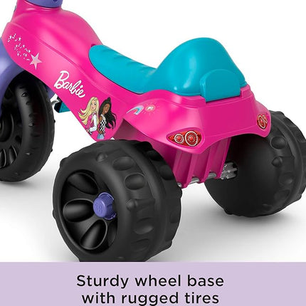 Fisher-Price Toddler Tricycle Barbie Tough Trike, Toy Bike with Handlebar Grips & Storage for Outdoor Play Kids Ages 2+ Years (Amazon Exclusive)