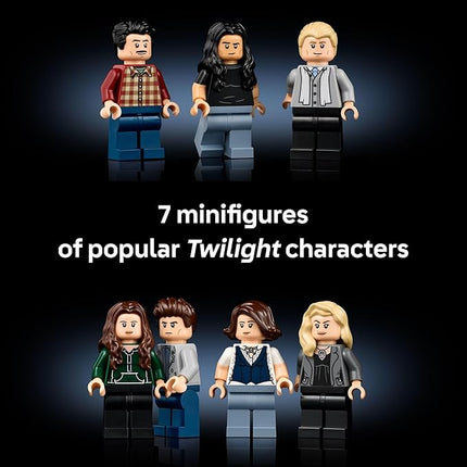 LEGO Ideas Twilight The Cullen House - Collectible Set for Adults 18+ - DIY Fantasy Craft for Book Lovers - Edward, Bella, Jacob + 4 More Minifigures - Gift Idea for Fans of The Movies - 21354