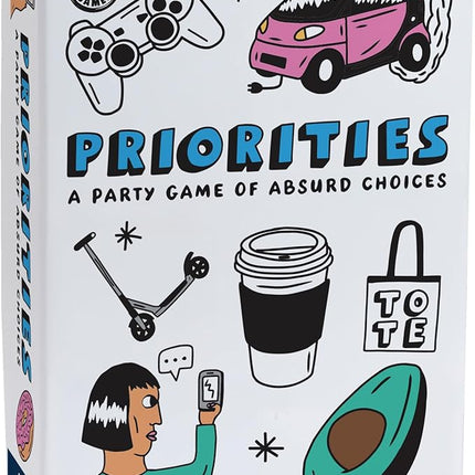 Priorities Game | A Party Game of Absurd Choices | Hilarious Card Games for Adults and Teens | Ages 14+ | 2+ Players | 30 Mins.