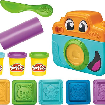 Play-Doh Photo Fun Starter Set, Kids Camera Toy for Pretend Play, Arts & Crafts for Girls & Boys 2+ with 7 Accessories & Playmat