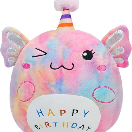 Axolotl Plush Toy 14 Inch Cute Unicorn Birthday Stuffed Animal Soft Axolotl Plushies Pillow Multicolour Doll Gifts for Kid Toddlers Home Room Decoration