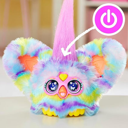 FURBY Furblets Swee-Dee Spring Mini Friend, Easter Chick Themed, Electronic Plush Toys for Girls & Boys, Multicolor, Speaks Furbish & Plays Music, Back to School Gifts, Ages 6+