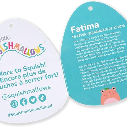 Squishmallows Original 5-Inch Fatima Peach Frog with Fuzzy Belly - Official Jazwares Plush