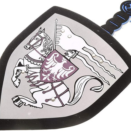 PowerTRC Sword and Shield Play Set | Unique Sword and Shield Design | Foam Weapons | Pretend Play Weapons | Kids Play Knights | White Eagle and Golden Lion Shield (2 Packs)