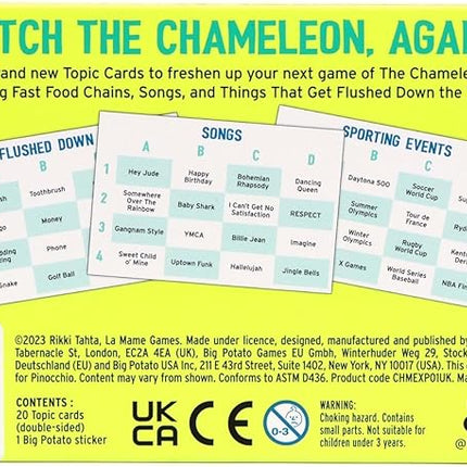 Big Potato The Chameleon Board Game Expansion Pack