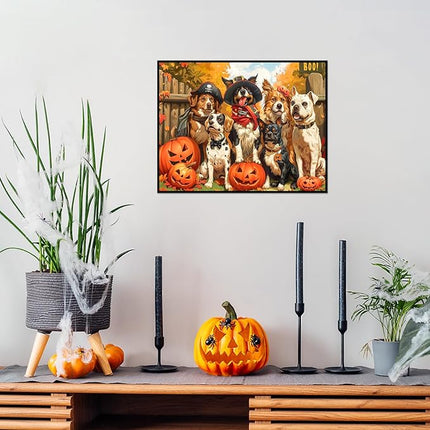 100 Piece Puzzles for Kids, Halloween Dog 100 Piece Puzzles for Adults, Halloween Puppies 100 Pieces Puzzle, Puzzle for Kids Ages 4-8 Jigsaw Puzzle for Seniors Kid Ages 6-10 Brain Teaser