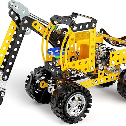 Lucky Doug Stem Building Projects Toys for Kids Boys 8 9 10 11 12 Year Old, Metal Building Construction Model kit, Building Blocks DIY Toy