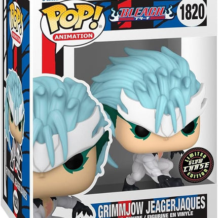 Funko Pop Animation: Bleach - Grimmjow Jaegerjaquez Jeagerjaques - 1/6 Odds for Rare Chase Variant - (Glow in The Dark), (Styles May Vary) - Collectable Vinyl Figure - Gift Idea - Anime Fans