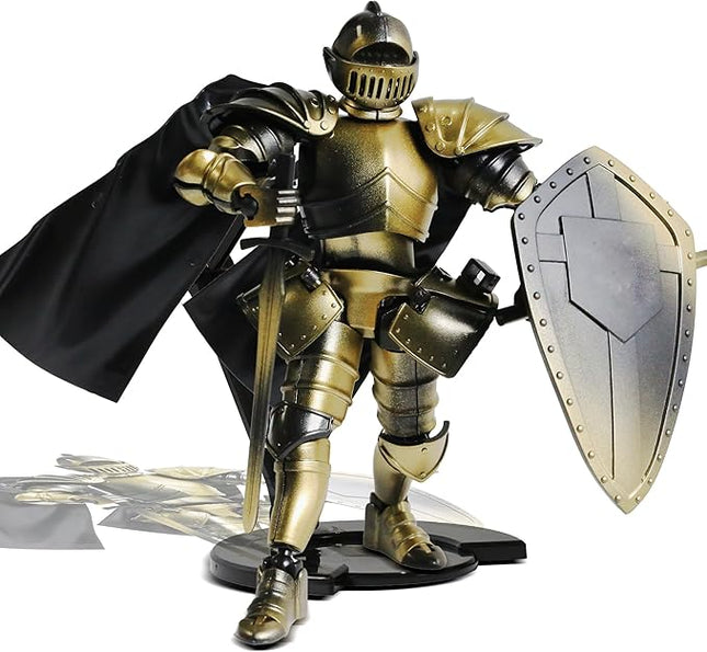 Medieval Knight T13 Action Figure Movable Dummy Robot Warrior Multi-Jointed Titan 13 Collectible Figure for Kids and Collectors