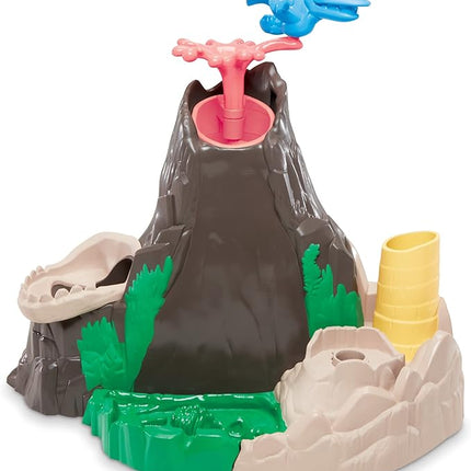 Play-Doh Slime Dino Crew Lava Bones Island Volcano Playset with HydroGlitz Eggs and Mix-ins, Dinosaur Toy for Kids 4 Years and Up, Non-Toxic