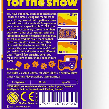 Scout – Award-Nominated Strategic Card Game | 2–5 Players | Ages 9+ | Portable Travel Game