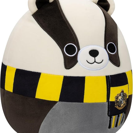 Squishmallows Original Harry Potter 10-Inch Hufflepuff Badger Plush - Medium-Sized Ultrasoft Official Jazwares Plush