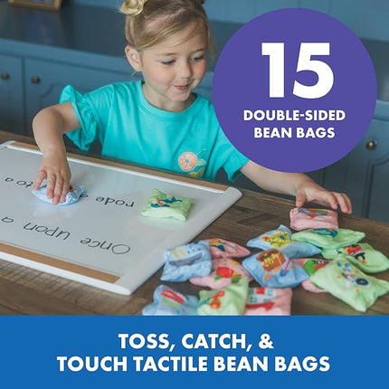 Educational Insights Storytelling Bean Bags - Tactile Bean Bags for Kids Classroom, Includes 15 Bean Bags, Gift for Ages 3+