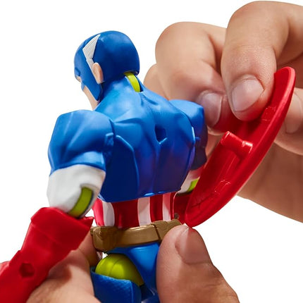 Avengers Marvel MixMashers Captain America Custom Mix-and-Match Action Figure & Accessories, 5-Inch-Scale Super Hero Toys for Kids Ages 4+