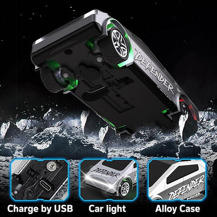 1:64 Mini RC Car Toys - Small RC Truck 2.4 GHZ Model Remote Control Cars with Trailer Kit, 3 Speed Adjustable Electric Vehicles Car Toy with Light,Birthday Gift for Boys Age 5+ Years Old