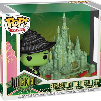 Funko Pop Town: Wicked - Elphaba with Emerald City - Collectable Vinyl Figure - Gift Idea - Official Merchandise - Toys for Kids & Adults - Fantasy Fans - Model Figure for Collectors and Display