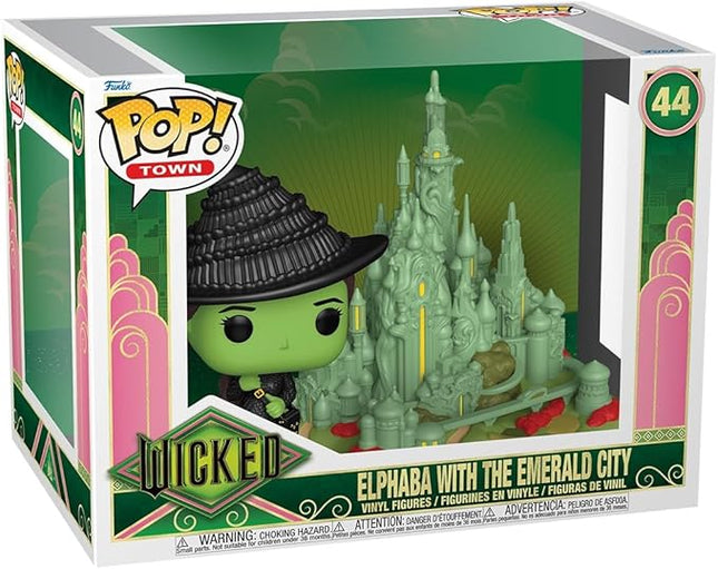 Funko Pop Town: Wicked - Elphaba with Emerald City - Collectable Vinyl Figure - Gift Idea - Official Merchandise - Toys for Kids & Adults - Fantasy Fans - Model Figure for Collectors and Display