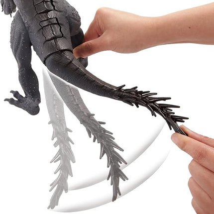Mattel Jurassic World Toys Slash ‘N Battle Scorpios Rex Action & Sound Dinosaur Figure Camp Cretaceous with Movable Joints, Slashing & Tail Whip Motions & Roar Sound, Kids Gift Ages 4 Years & Up