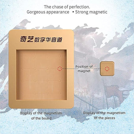 LiangCuber QY Toys Klotski Puzzle ABS Puzzle Magnetic Sliding Block Fun Digital Puzzles Toys for Kids, Prefect Gift for Boys Girls (4x4 Klotski 15-Digit)