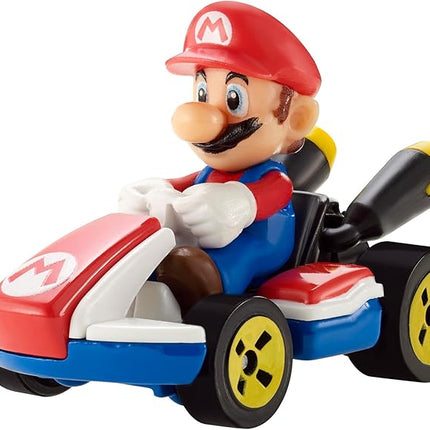 Hot Wheels Mario Kart Collection of 1:64 Scale Die-Cast Replica Vehicles, Toy Collectibles