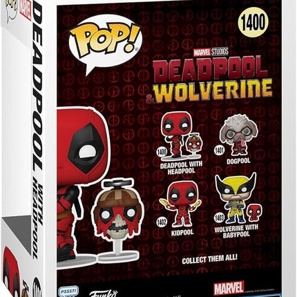 Funko POP! & Buddy: Deadpool & Wolverine - Deadpool with Headpool - Collectable Vinyl Figure - Gift Idea - Official Merchandise - for Kids & Adults - Movies Fans - Model Figure for Collectors
