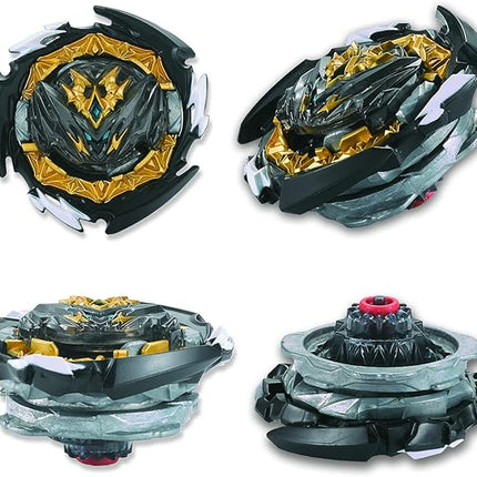 Bey Battle Burst Gyro Blade Toy Set Great Birthday Gift for Kids Children Boys 6 8 + Metal Fusion Attack Top Battling Game with 4 Spinning Tops 2 Two-Way Launcher