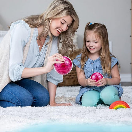 YongnKids 3D Puzzle Toy, Memory Maze Ball Puzzle Toy Gifts for Kids Adults -Low Difficulty Hard Challenges Game Tiny Balls Brain Teasers Game, Red