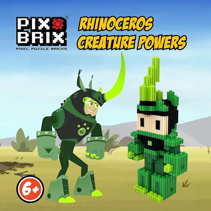 Pix Brix - Wild Kratts Toys Pixel Art Kit - Emperor Penguin, 1482 Pieces - Patented Slide + Stack Pixel Puzzle Building Bricks, Build & Collect Wild Kratts Animals - Stem Toys, Ages 6 Plus