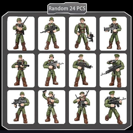 YEIBOBO ! Minifigures Blind Bags, Military Action Figures with Weapons and Accessories Mystery Pack Wolf Marines