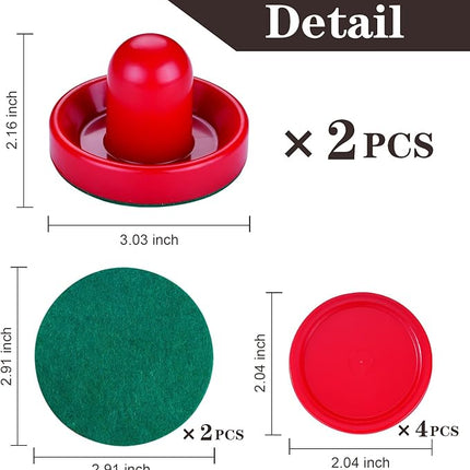 Air Hockey Pucks and Paddles,Air Hockey Strikers Pushers Air Hockey Table Replacement Accessories