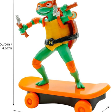 Teenage Mutant Ninja Turtles 5" Sewer Shredders Movie Edition Michelangelo Ages 3+ Shredding Action Figure