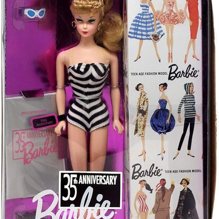 Barbie 35th Anniversary Special Edition Reproduction of Original 1959 Barbie Doll & Package (1993) - Blonde Hair