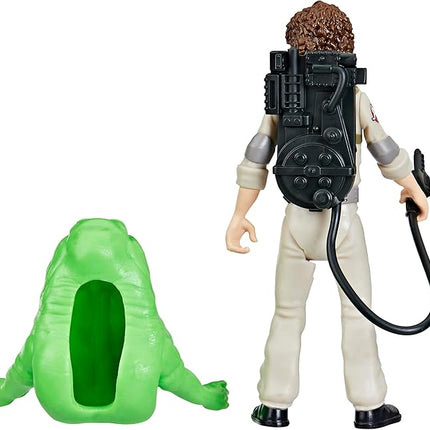 Ghostbusters Fright Features Trevor Spengler Action Figure with Ecto-Stretch Tech Slimer Ghost Toy Accessory, Toys for Kids Ages 4+